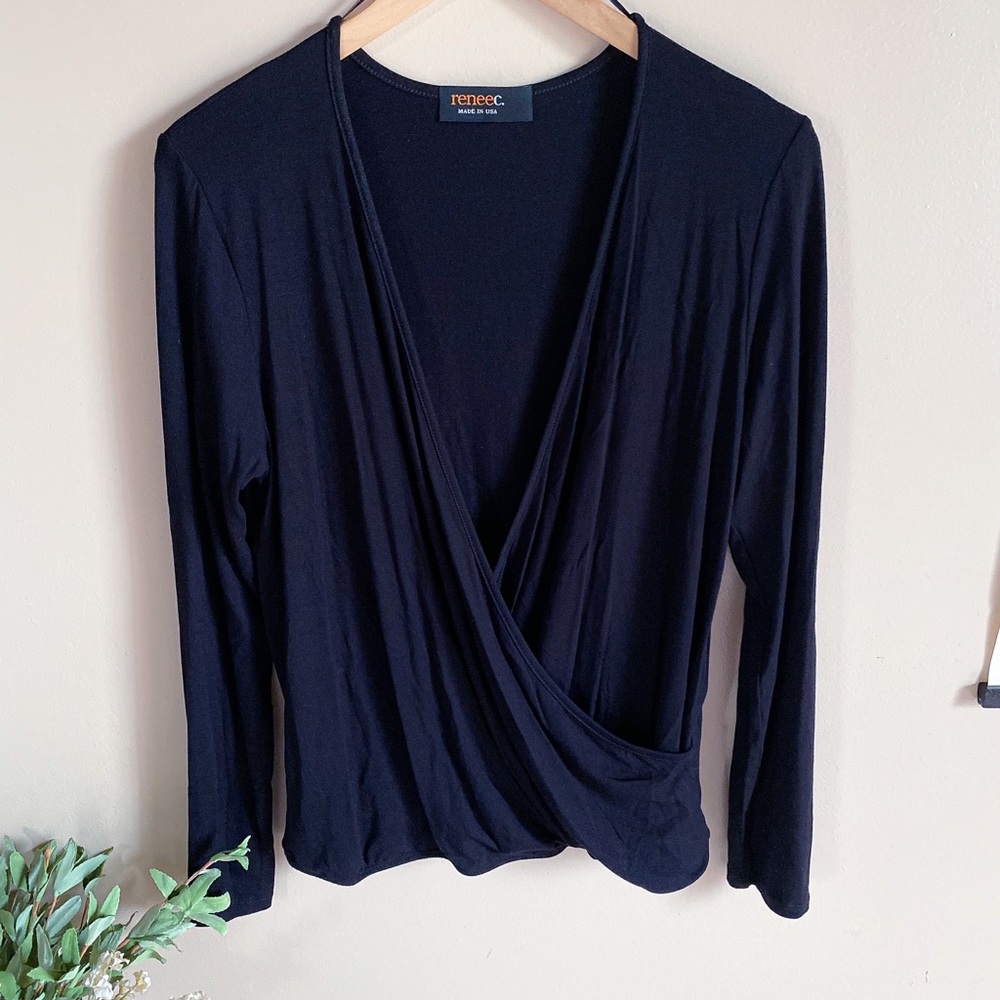 Bamboo Wrap Top - Picture 2 of 5